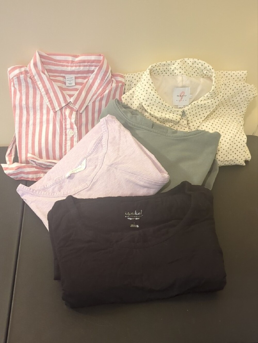 5-Piece Maternity/Nursing Bundle, Size L (Hatch, Gap, Isabel, Cadenshae)